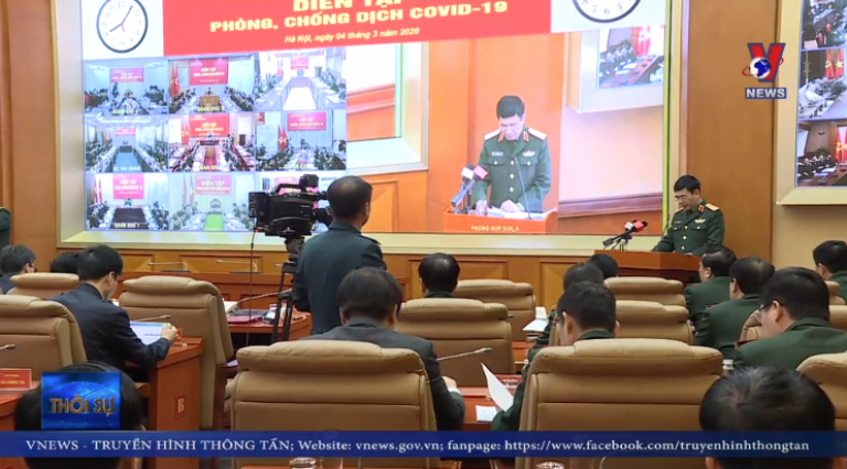 Bộ Quốc phòng tổ chức diễn tập phòng, chống dịch COVID-19