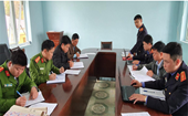Kiểm tra công tác tiếp nhận, xử lý tố giác, tin báo về tội phạm tại 6 xã huyện Mường Tè