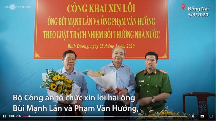 Hai doanh nhân bị bắt oan nói gì khi được xin lỗi