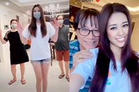 Hoa hậu Khánh Vân và bố mẹ nhảy theo “Ghen cô Vy” đang gây “sốt” toàn cầu