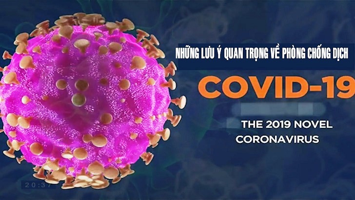 Những lưu ý quan trọng về phòng, chống dịch Covid-19