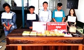 Bắt giữ 5 người Lào mang vũ khí vận chuyển ma túy vào Việt Nam