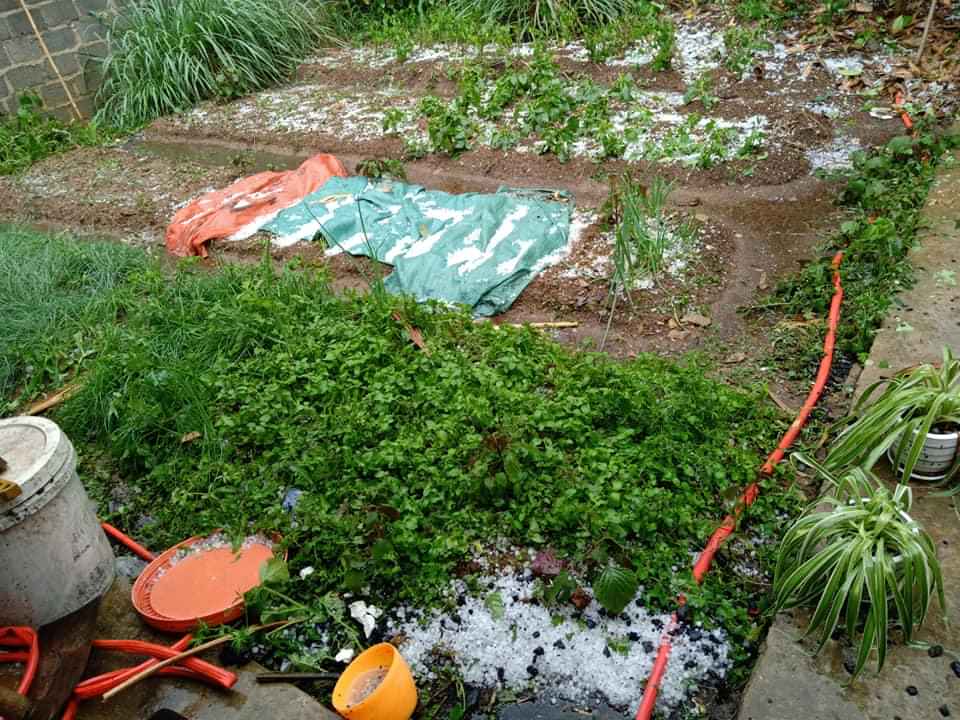 Mưa đá dữ dội ở nhiều khu vực thuộc tỉnh Điện Biên