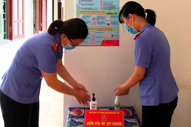 VKSND huyện Đức Thọ tích cực phòng, chống dịch bệnh Covid-19