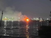 Cháy tàu chở xăng trên sông Đồng Nai, 3 người tử vong