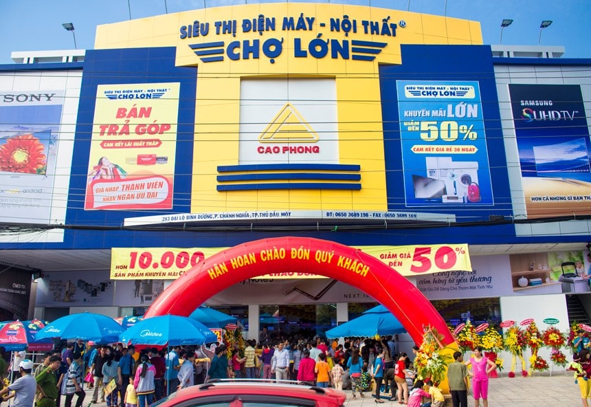 Chủ đầu tư Siêu thị điện máy Chợ Lớn bị xử phạt