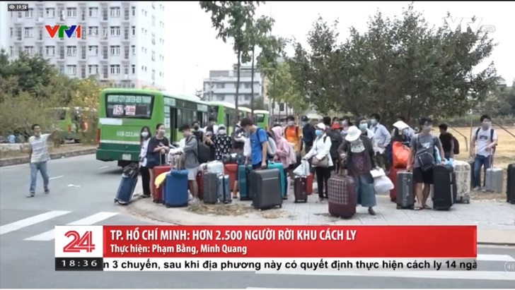 Tin vui Hơn 2 500 người rời khu cách ly tại TP HCM