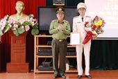 Thượng tá Hứa Việt Hưng được bổ nhiệm giữ chức vụ Trưởng Công an quận Long Biên