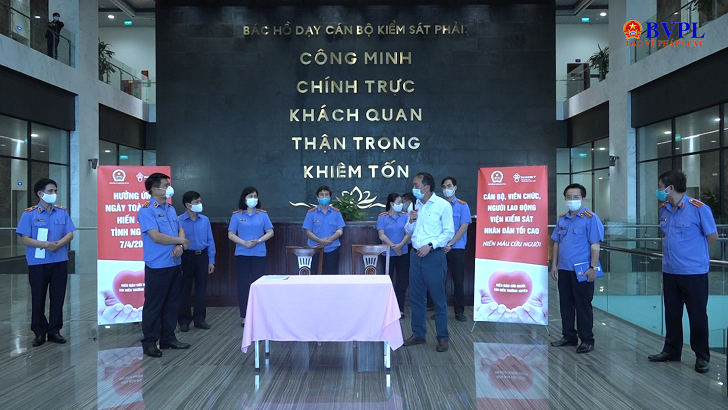 Công đoàn VKSND tối cao tham gia hiến máu tình nguyện