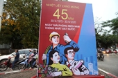 Hà Nội rực rỡ cờ hoa mừng 45 năm Ngày Giải phóng miền Nam
