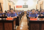 VKSND tỉnh Tiền Giang giao ban công tác tháng 4 2020