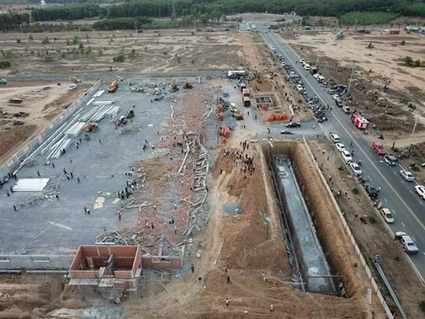 Vụ sập tường khiến 10 người tử nạn ở Đồng Nai Tạm giữ 4 người để điều tra