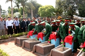Đón nhận, an táng 16 hài cốt liệt sĩ hy sinh tại nước bạn Campuchia