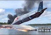 Máy bay tàng hình F-35 hiện đại nhất của Mỹ lại rơi khi tập luyện