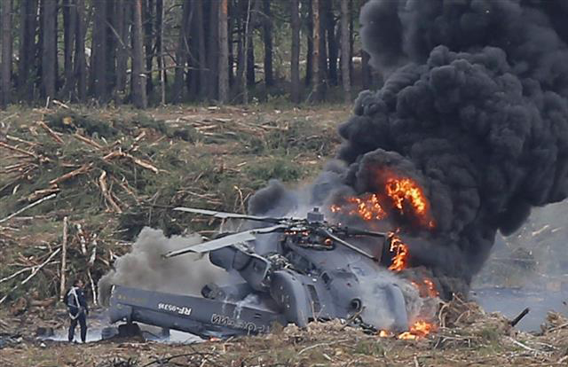 Trực thăng quân sự Mi-8 lại rơi ở Nga, 4 quân nhân thiệt mạng