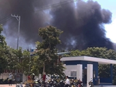 Cháy lớn tại Công ty may Sài Gòn Max, hơn 300m2 nhà xưởng bị thiêu rụi