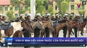 Dàn kỵ binh diễu hành trước cửa tòa nhà Quốc hội