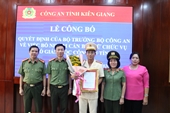 Bổ nhiệm Phó giám đốc Công an tỉnh Kiên Giang