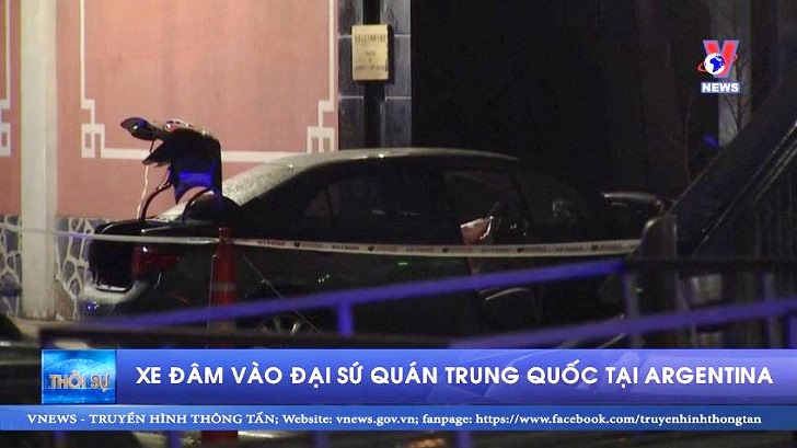 Xe đâm vào Đại sứ quán Trung Quốc tại Argentina