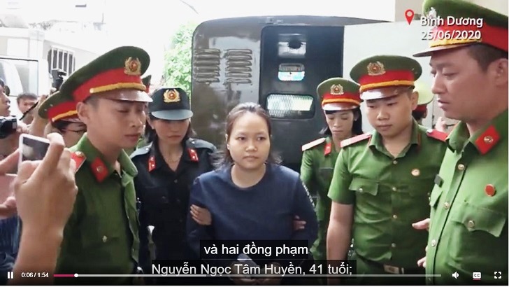 Bốn phụ nữ giết người đổ bê tông hầu tòa