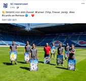 Heerenveen chia tay nhiều cầu thủ, không có tên Văn Hậu