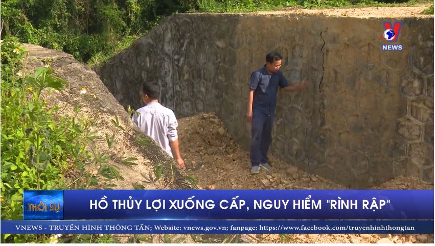 Hồ thủy lợi xuống cấp, nguy hiểm “rình rập”