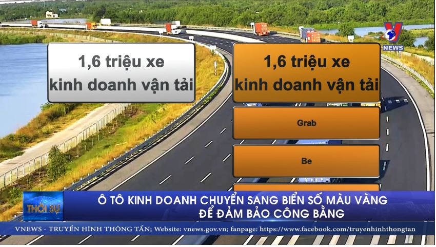 Ô tô kinh doanh phải chuyển sang biển số màu vàng