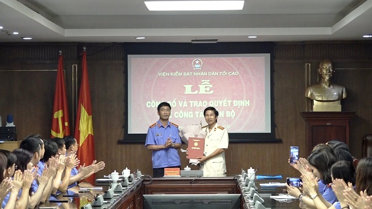 Bổ nhiệm Cục trưởng Cục Kế hoạch - Tài chính, VKSND tối cao