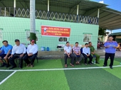 VKSND huyện Gò Công Đông tổ chức giải bóng đá mini kỷ niệm 60 thành lập Ngành