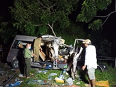 Ảnh hiện trường vụ tai nạn thảm khốc trên QL 1 Bình Thuận