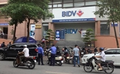Ngân hàng BIDV thông tin về vụ nổ súng để cướp tiền sáng nay
