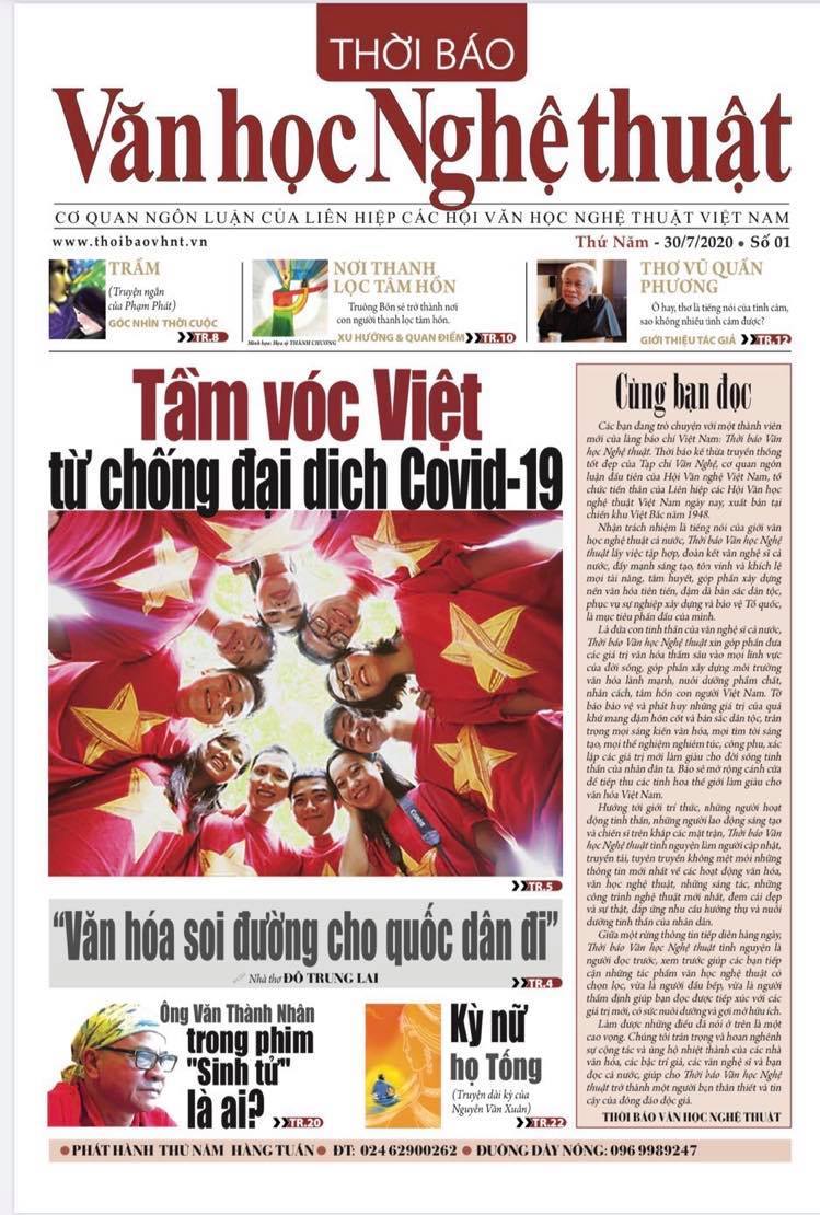 Thời báo Văn học Nghệ thuật ra mắt số đầu tiên hội tụ những bài viết sắc sảo, xúc động