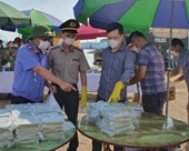 Cận cảnh tiêu hủy 100 bánh heroin tang vật vụ án ở Quảng Ninh