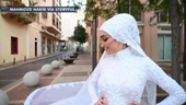 CLIP Khoảnh khắc đứng tim cô dâu chụp ảnh cưới lúc xảy ra vụ nổ ở Beirut