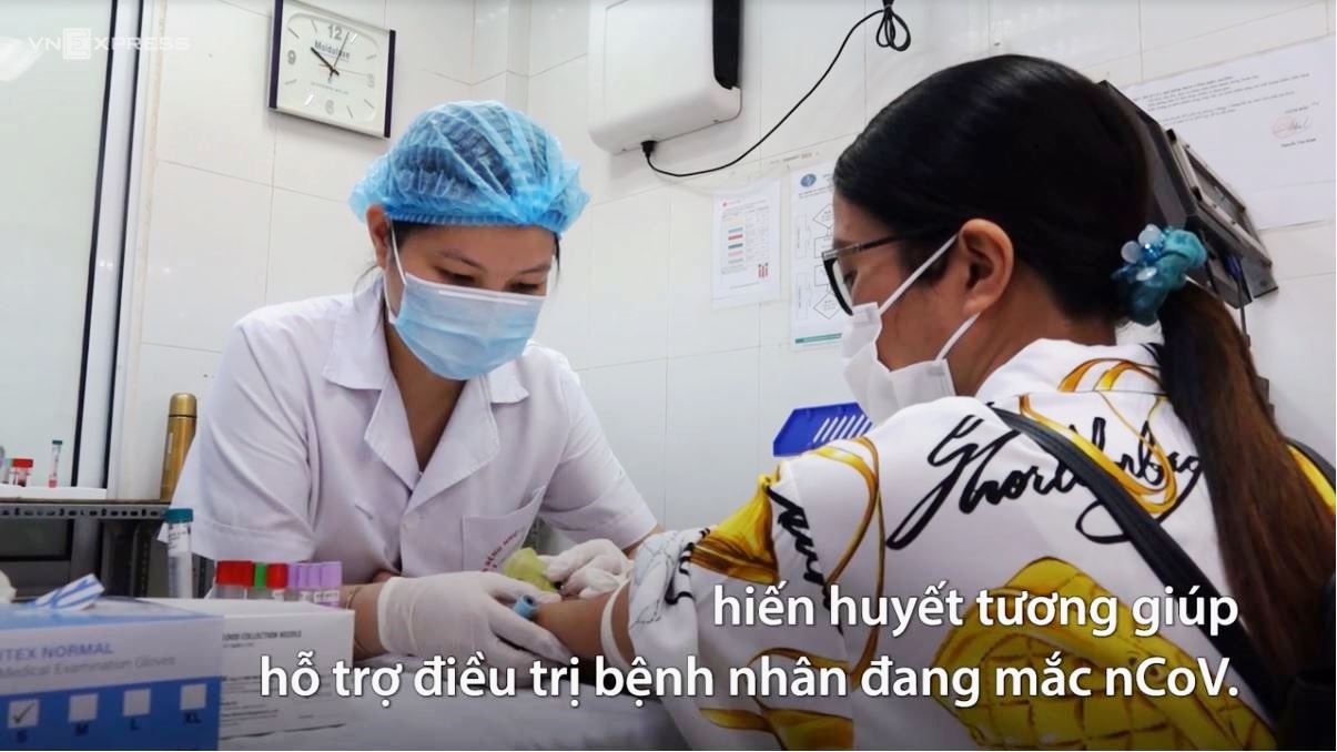 Người hiến huyết tương Chỉ mong bệnh nhân được trở về nhà