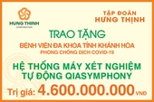 Tập đoàn Hưng Thịnh trao tặng hệ thống máy xét nghiệm tự động QIAsymphony cho Bệnh viện Đa khoa tỉnh Khánh Hoà