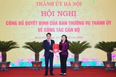 Thành ủy Hà Nội bổ nhiệm tân Trưởng ban Nội chính