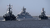 Nhiều tàu ngầm và chiến hạm Nga bất ngờ xuất hiện ở Địa Trung Hải