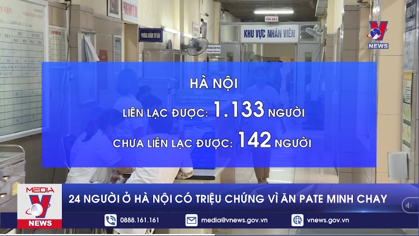 24 người ở Hà Nội có triệu chứng vì ăn pate Minh Chay