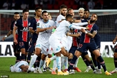 Neymar và 4 cầu thủ nhận thẻ đỏ sau màn hỗn chiến ở trận PSG-Marseille