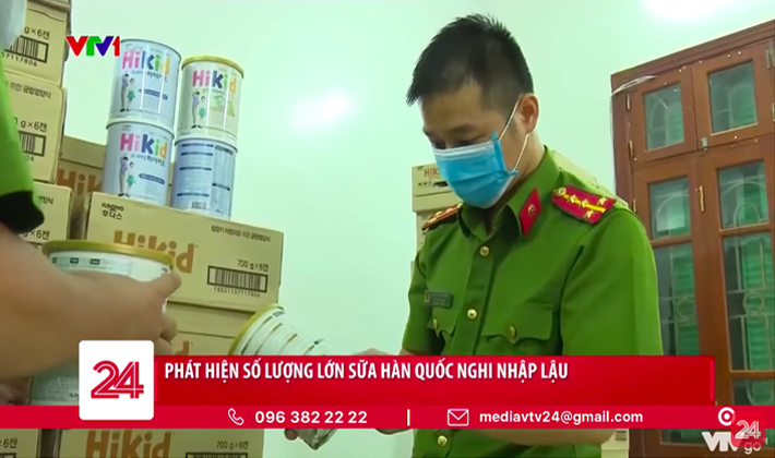Phát hiện số lượng lớn sữa Hàn Quốc nghi nhập lậu