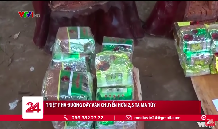 Triệt phá đường dây vận chuyển hơn 2,3 tạ ma túy