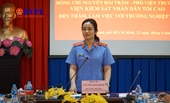 Đồng chí Nguyễn Hải Trâm làm việc với Trường đào tạo, Bồi dưỡng nghiệp vụ kiểm sát tại TP HCM