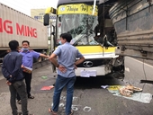 Xe khách tông xe tải ngay dốc Thiên Thu, tài xế tử nạn, nhiều người bị thương