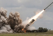 Choáng với mưa tên lửa từ pháo phản lực đa nòng bắn loạt mới nhất của Nga