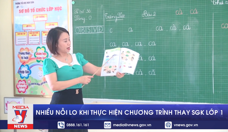Nhiều nỗi lo khi thực hiện chương trình thay SGK lớp 1