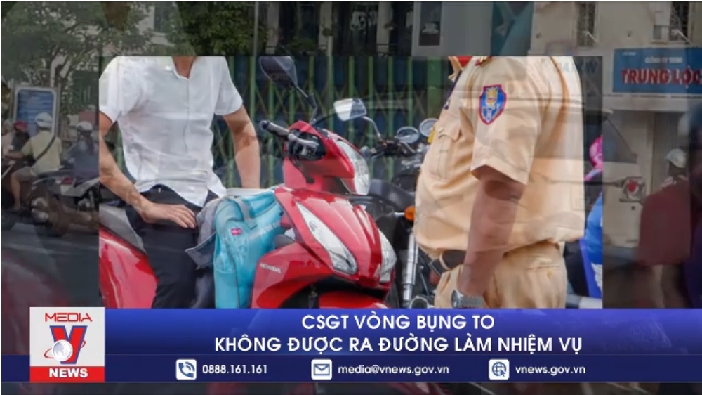 CSGT vòng bụng to không được ra đường làm nhiệm vụ