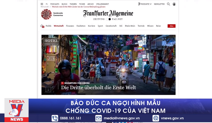 Việt Nam được ca ngợi trên báo Đức