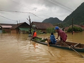 Nhiều địa phương ở Hà Tĩnh, Quảng Bình bị cô lập trong nước lũ