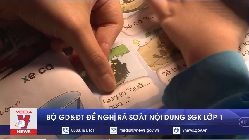 Bộ GD ĐT đề nghị rà soát nội dung SGK lớp 1